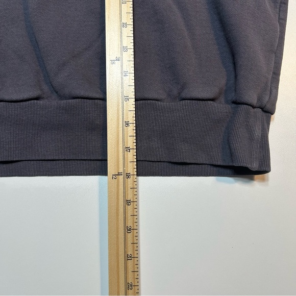 Tna Aritzia Cozy Fleece Perfect Quarter Zip Sweatshirt Black Cropped - Picture 6 of 6